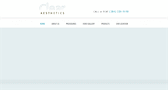 Desktop Screenshot of clearaesthetics.com